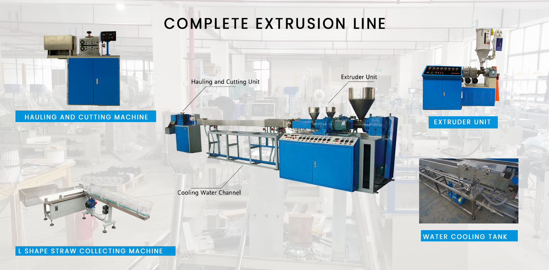 plastic straw extrusion line