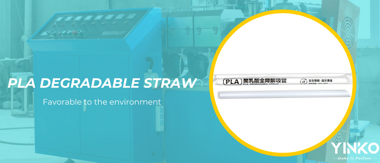 PLA degradable straw