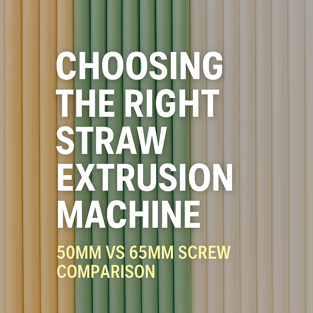 Choosing the Right Straw Extrusion Machine: 50mm vs 65mm Screw Comparison